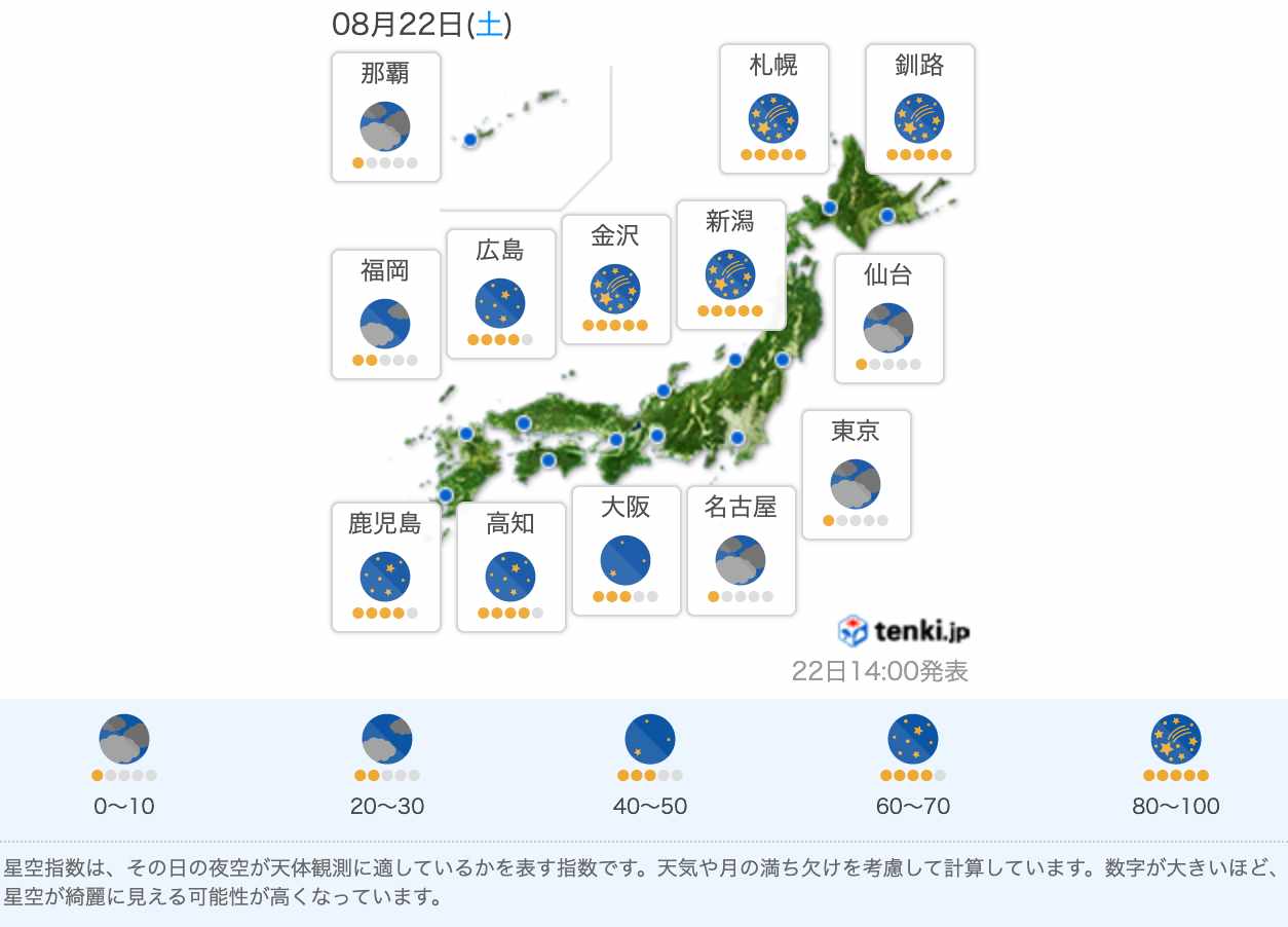 今日の星空情報 星ぞら探検隊